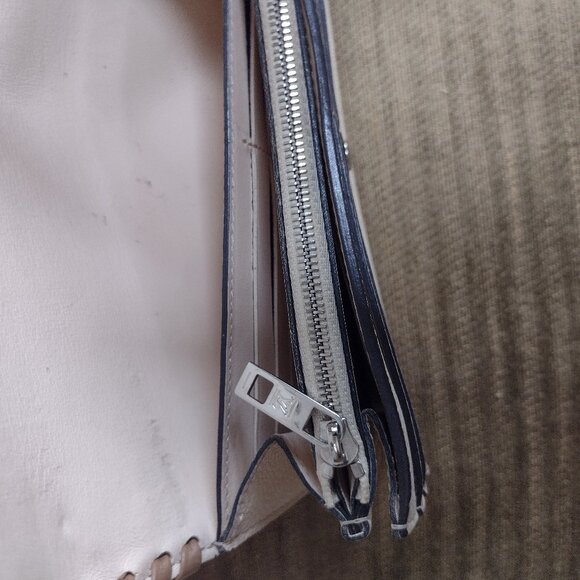 💯% Authentic Louis Vuitton Cuir Plume Wallet/Crossbody BICOLOR Dune/Taupe - Picture 5 of 14